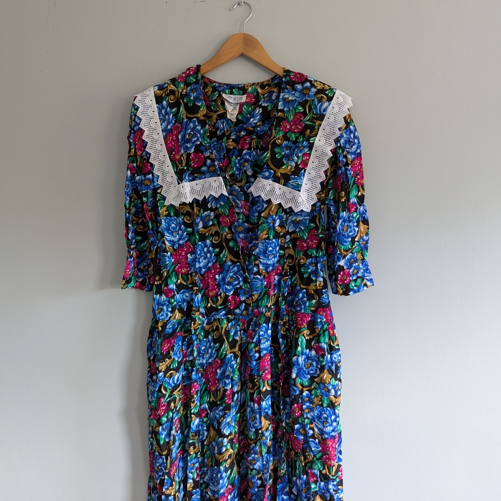 Anthropologie 80s Inspired Midi Dress